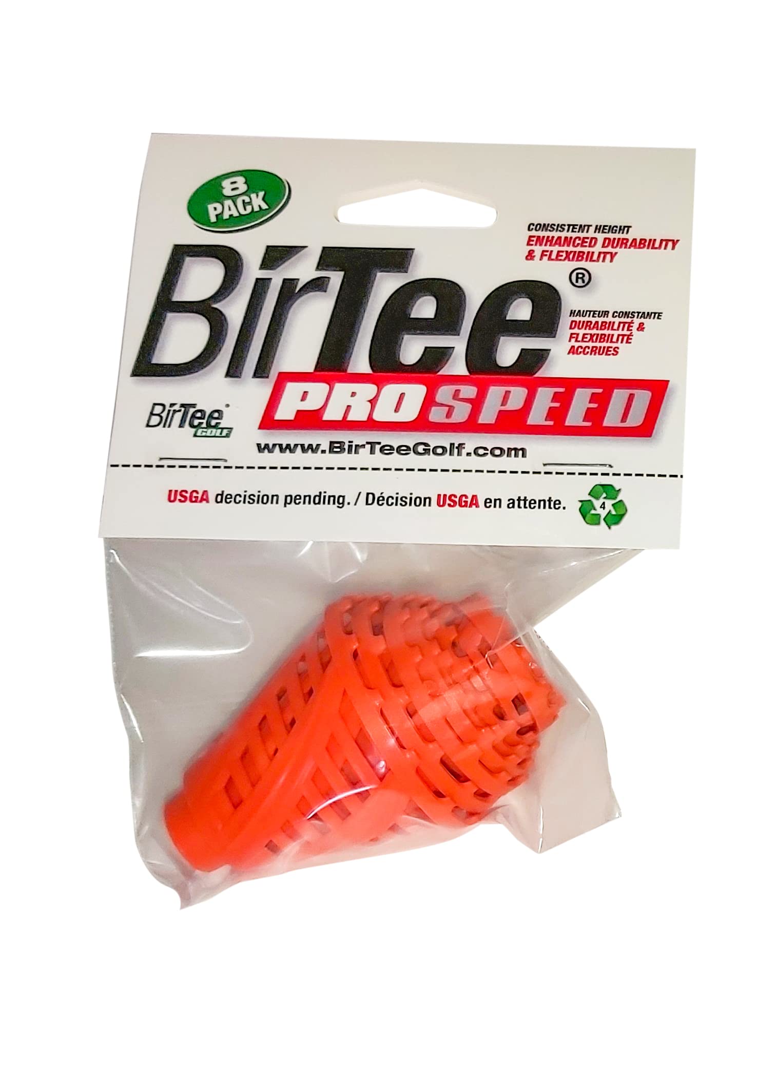 Golf Tees - PRO Speed Version with Enhanced Durability - 8 Pack. Indoor Golf Tees/Golf Simulator Tees/Winter Plastic Golf Tees