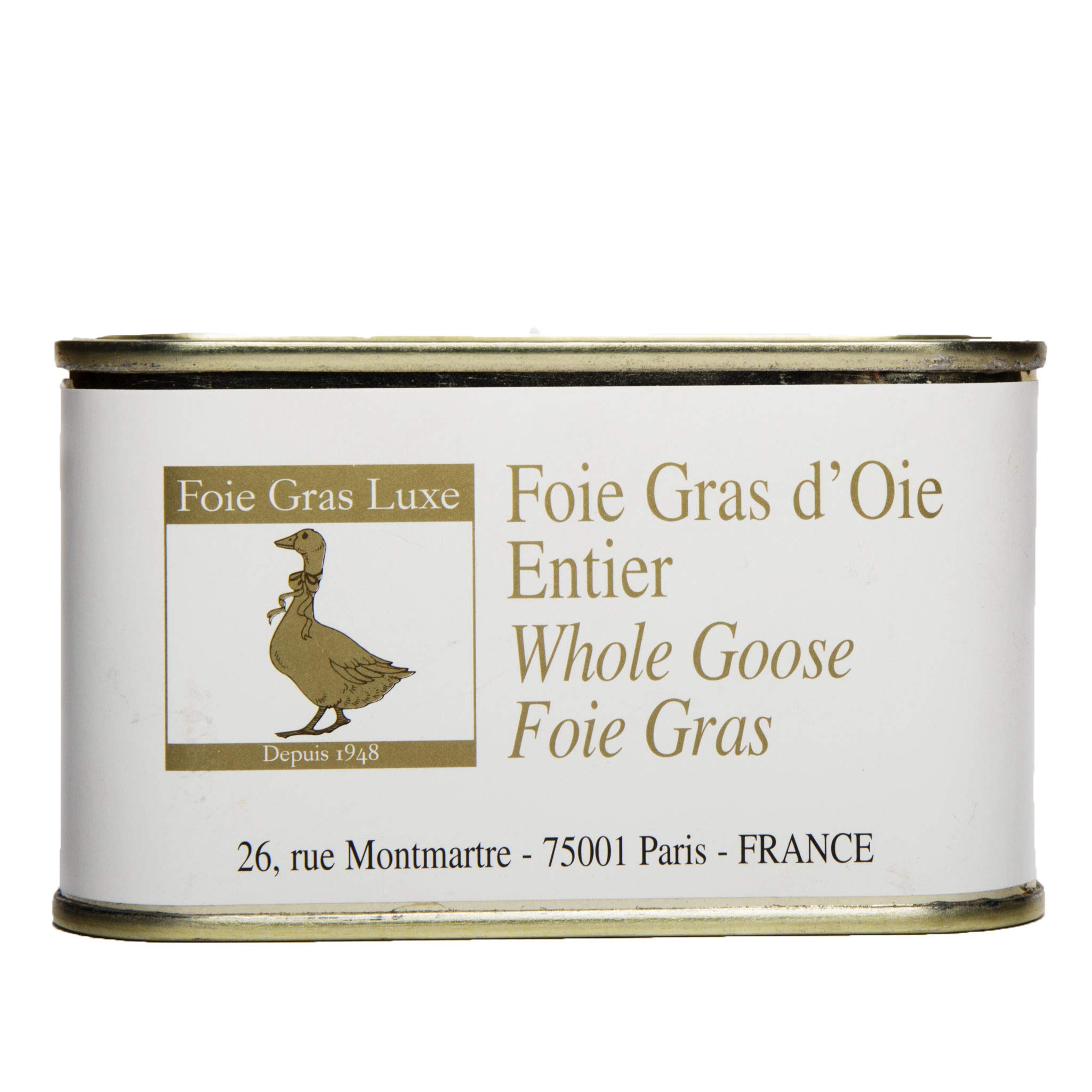 Foie Gras d’Oie Entier Artisanal 400 gr – 100% Ferme Française des Landes - Foie Gras Luxe – à toaster - Sans Additifs Sans Conservateurs Ni OGM