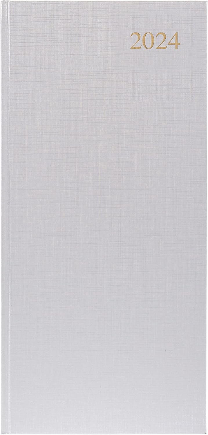 Weekly Pocket Planner 2024-2024 Daily Planner Diary with Soft Touch Flexible Cover - Small Pocket Size Calendar 2024 (Grey)