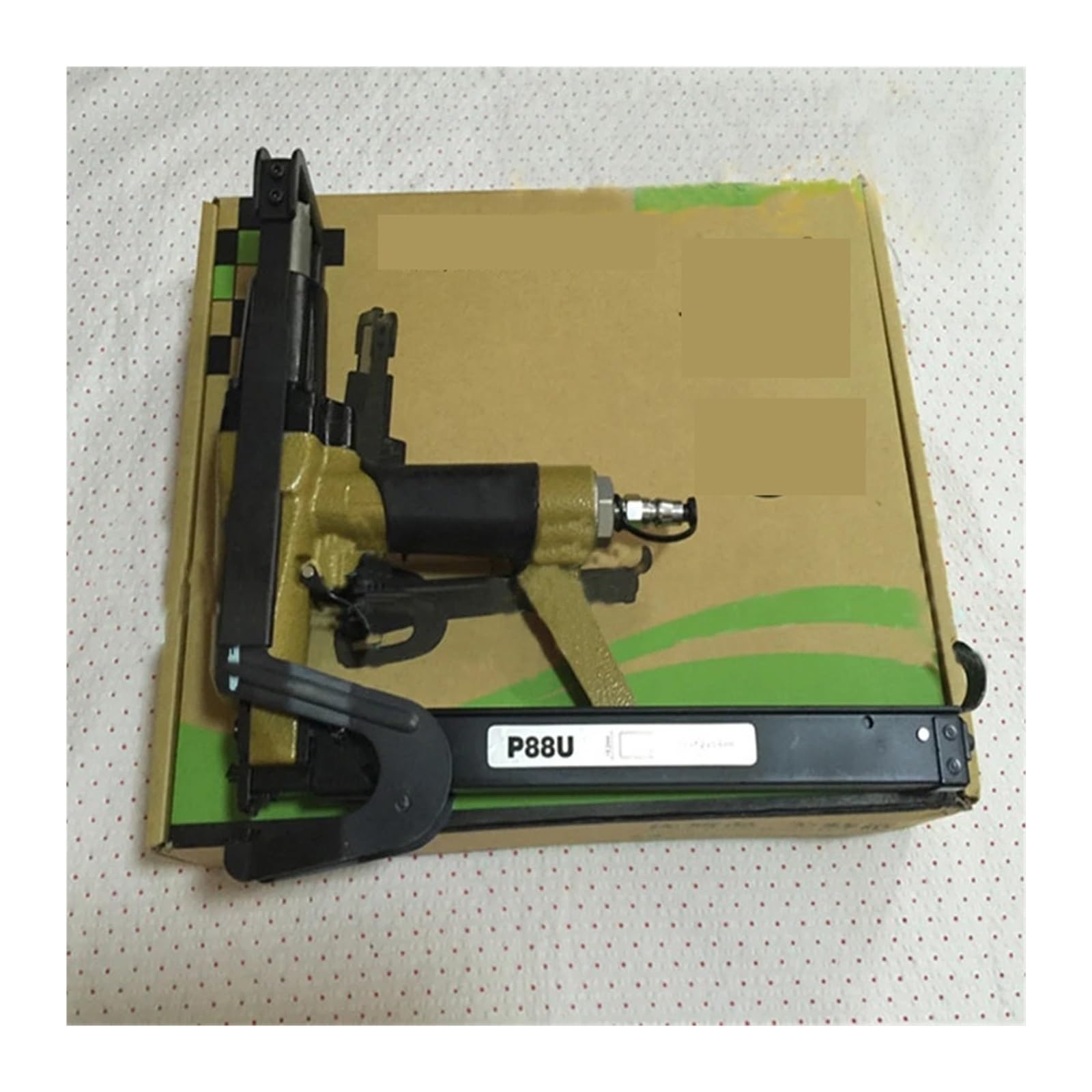 Pistolet pneumatyczny do gwoździ, P88U Pneumatyczny Pistolet Do Gwoździ Brązowy Okrętowy 200 Szt. Nabijania Na Poduszki Sofę, Koc Z Tkaniny Zszywacz,Projekty dekoracyjne