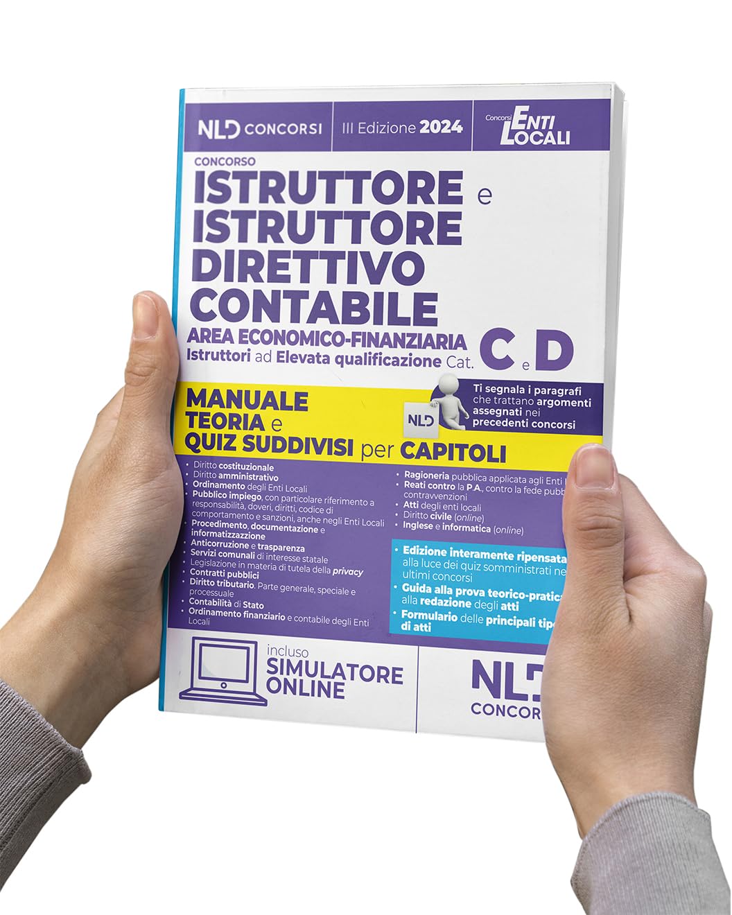 Manuale Istruttore e Istruttore direttivo contabile area economico finanziaria cat. C-D. Manuale teoria e Quiz suddivisi per ciascun capitolo 2024