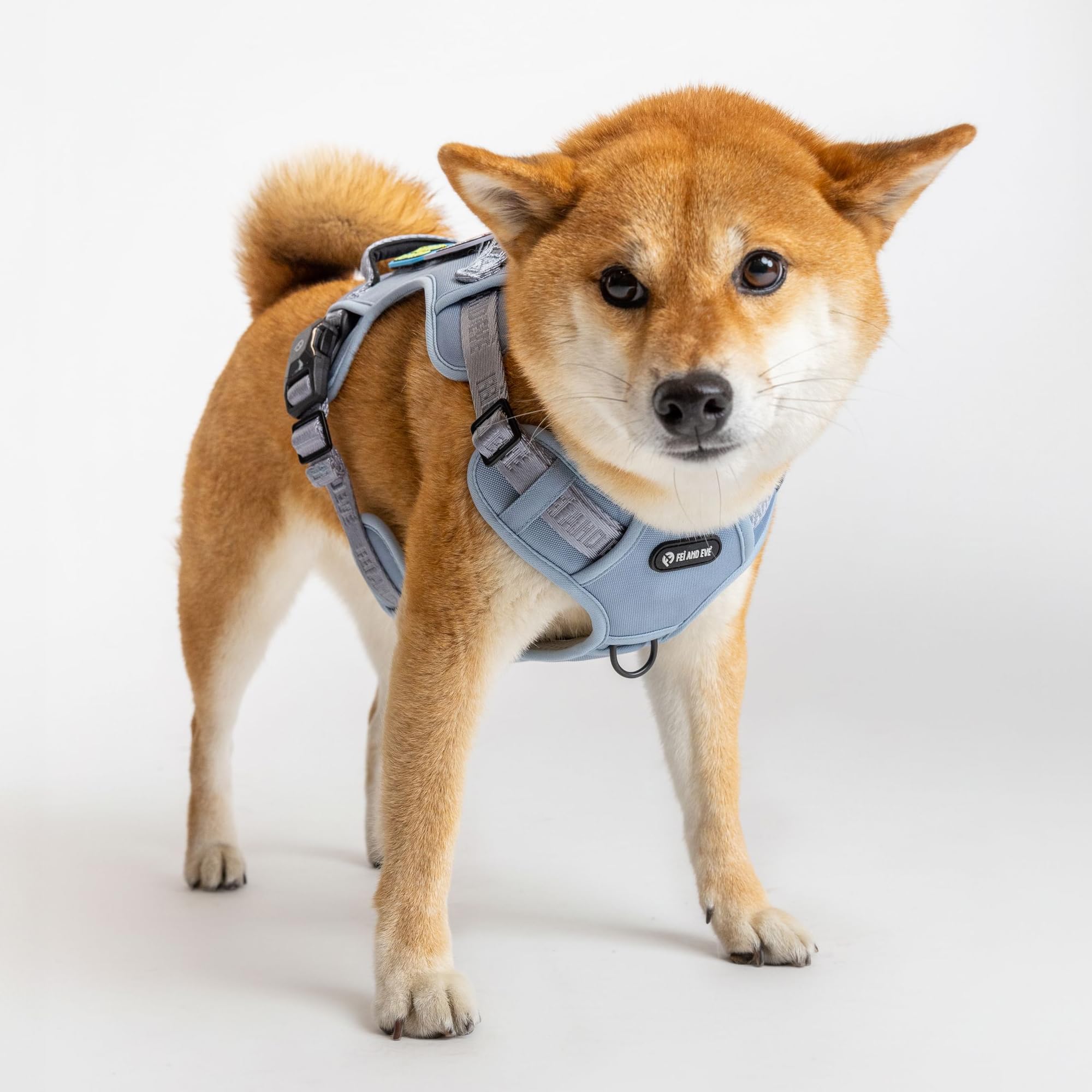 Fei & Eve MagEase - Arnés para perro, nueva edición 2026, hebillas magnéticas de 3 segundos, control sin tirones de 3 puntos, nailon 900D resistente, asas de seguridad duales, malla transpirable