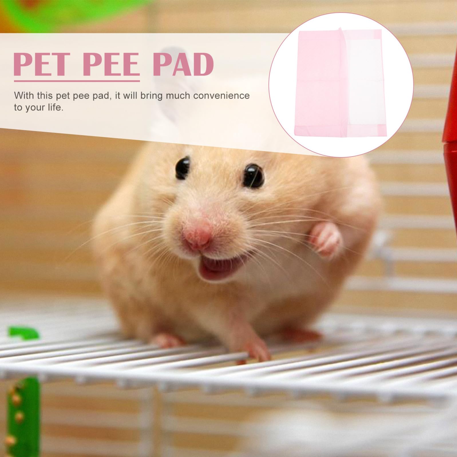 Tappetino Igienico Monouso per Animali 100 Pezzi Non Tessuto | Rosa, Antipiega, Formato Pratico per Uso Quotidiano, Confezione da 100 Unità per Necessità di Igiene