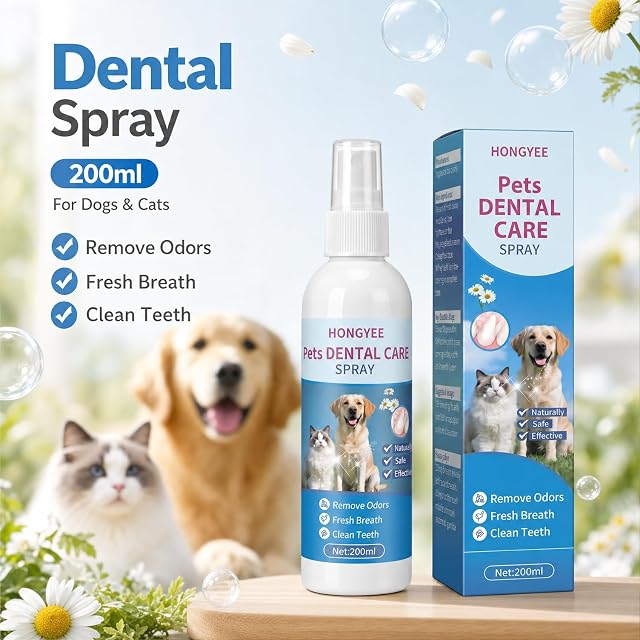 Foto 2 de 7 de 200ml Spray Dental para Perros y Gatos Sarro y Limpieza Dental en Animales