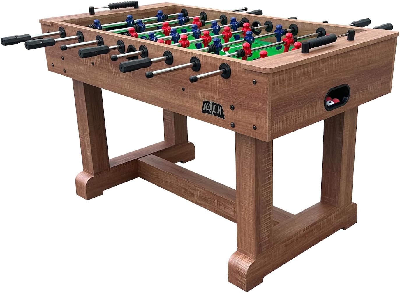 KICK Brigade 55" Foosball Table – Full‑Size Indoor Table Soccer & Football for Adults – Semi‑Solid Steel Rods, Scratch‑Resistant Surface, Dual Slide Scorers, 6 Balls