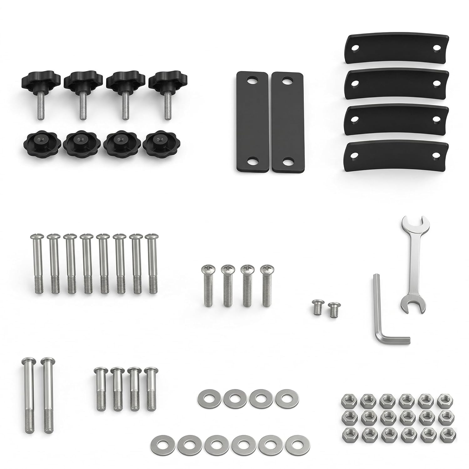 SQUATZ Set of Bolts Replacement Parts for SQPTOWER-2 Power Tower, Nuts and Bolts Set with Stainless Steel Screws, Socket Head Screws & M8 Bolt Hardware for Secure, Stable Pull Up Station Assembly