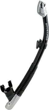 SCUBAPRO Spectra Dry Snorkel, Black Silver
