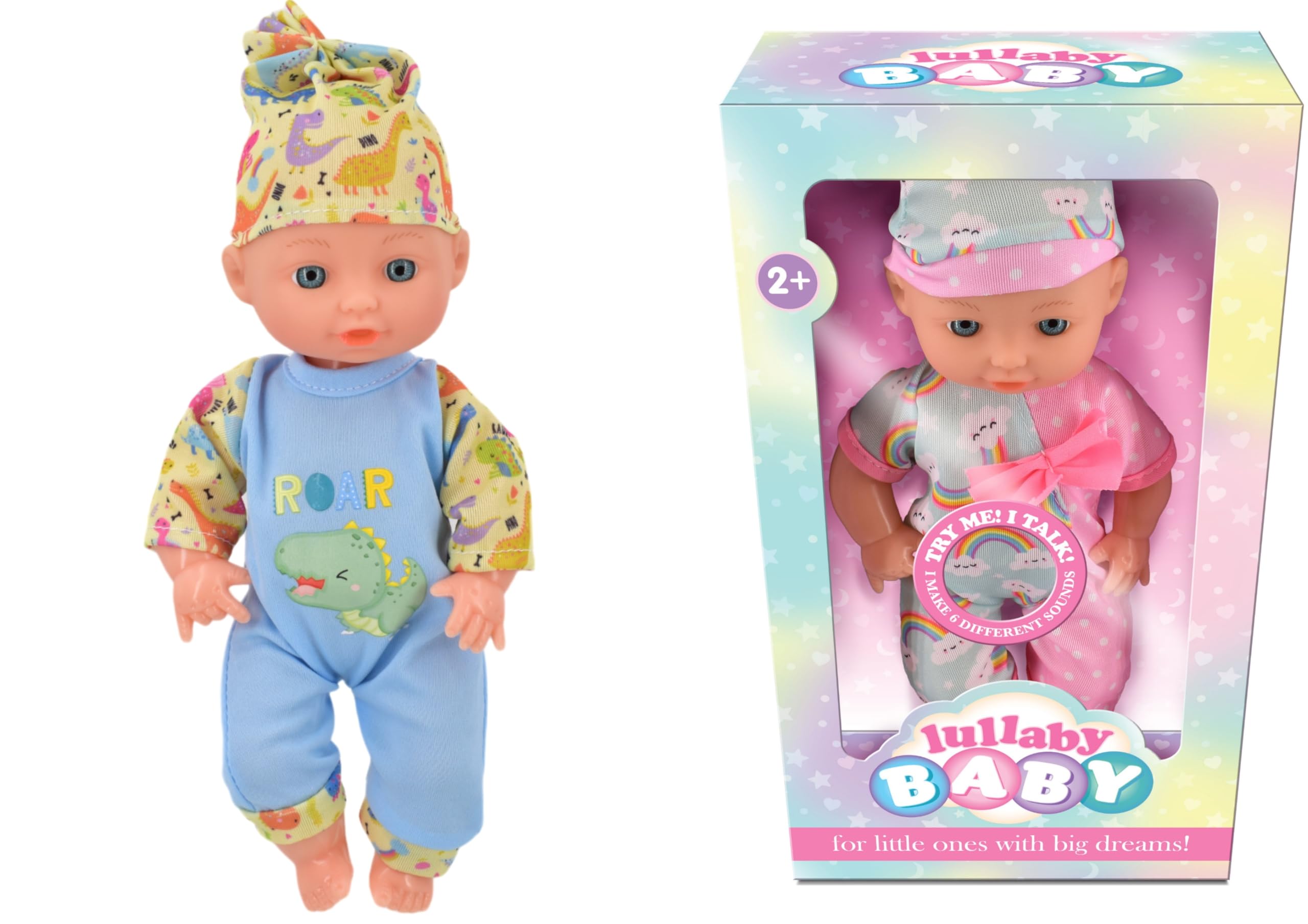 Lullaby Baby Talking Baby Dolls | 10 Inch Baby Doll | Talking 10” Baby Dolly | 2 Designs – 1 Sent at Random