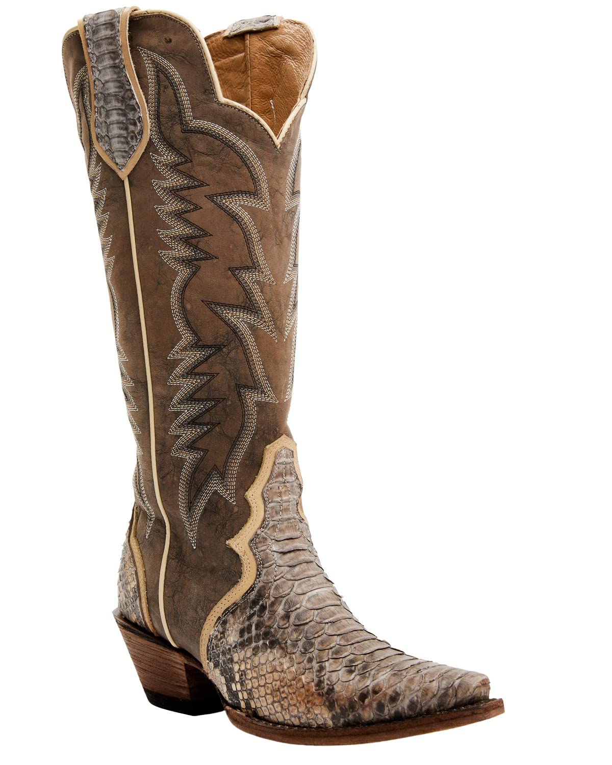 Idyllwind Womens Triad Exotic Python Western Boot Snip Toe - Beiwsp22l3
