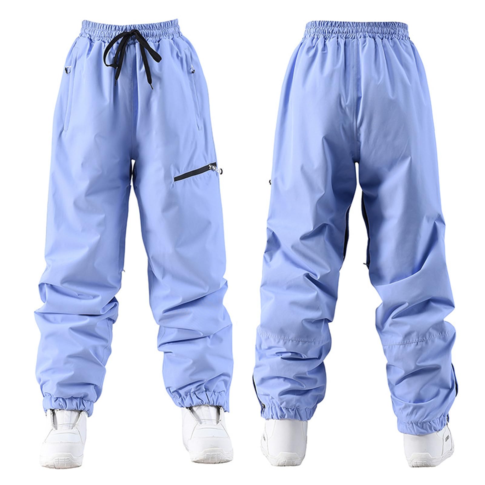 Pantaloni da Sci da Uomo e da Donna Invernali Impermeabili Antivento Larghi da Snowboard Larghi da Sci All'Aperto