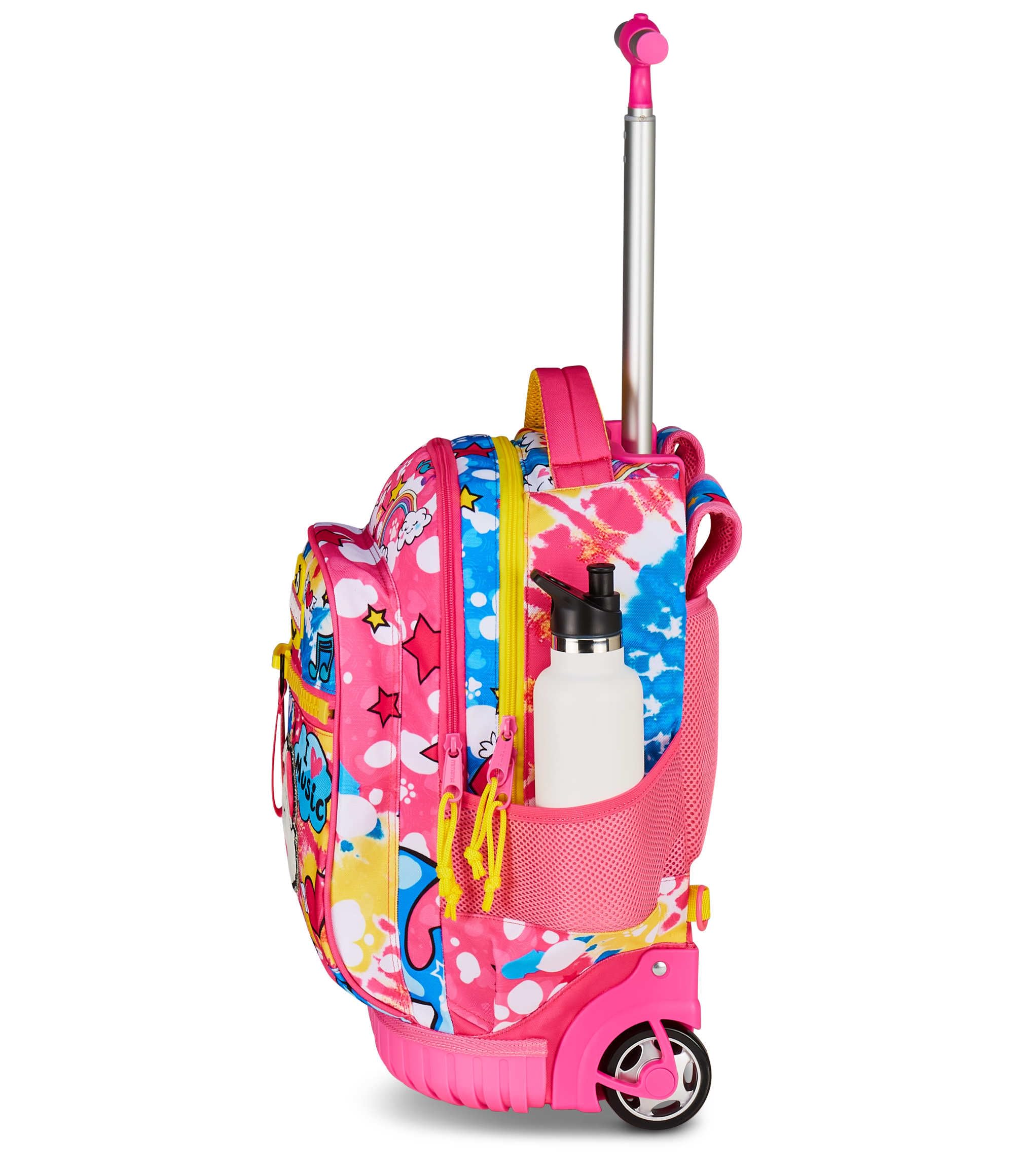 Mitama Trolley Escolar Run Maxi CATROCK, Fucsia, Doble Compartimento, Bolsillo Frontal, 2 Bolsillos Laterales, Escuela Primaria y Tiempo Libre, niña