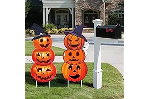 34in Halloween Yard Signs Garden Stakes for Halloween Outdoor Decorations