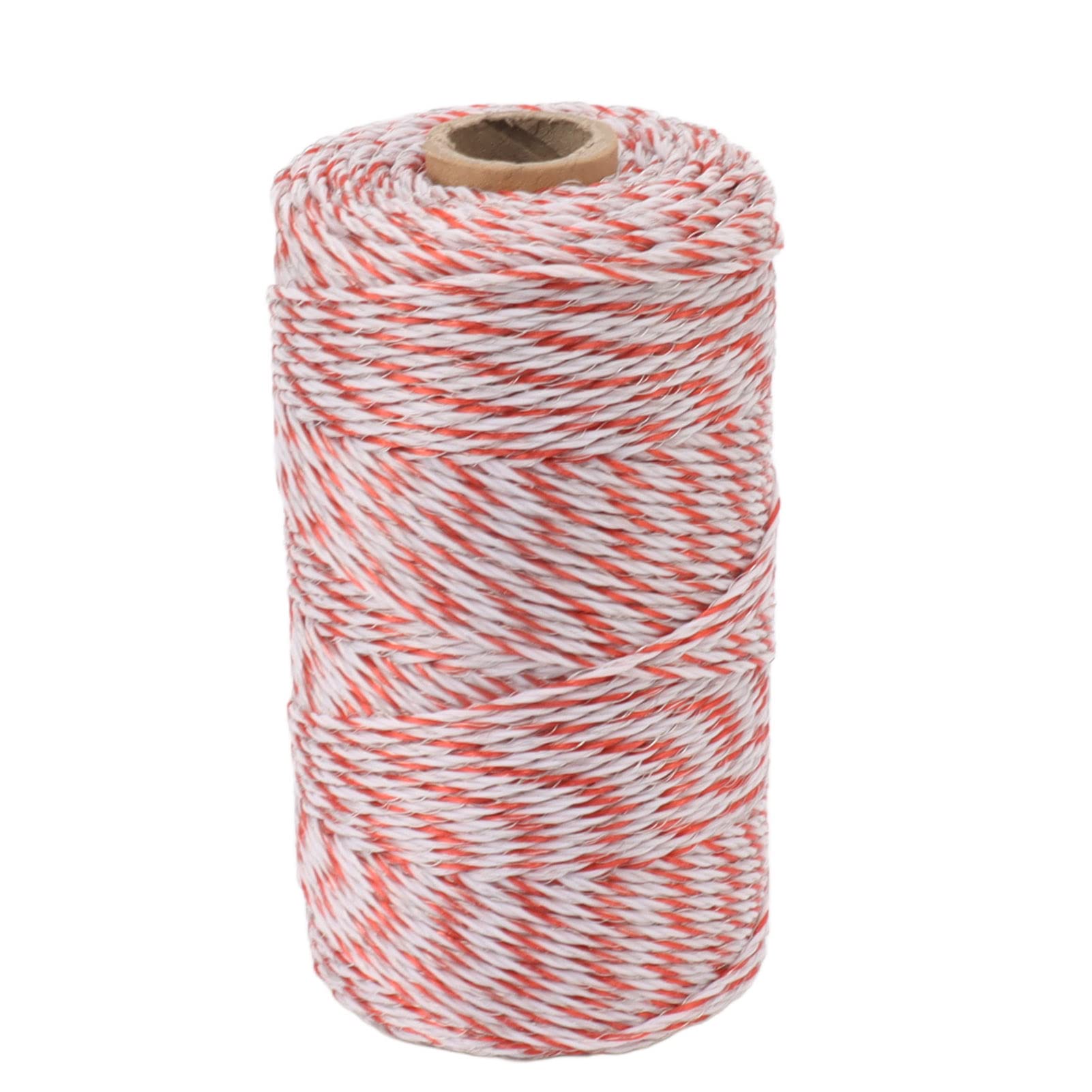 200M Cerca eléctrica Polywire, valla eléctrica portátil con 6 hilos de acero inoxidable para la granja