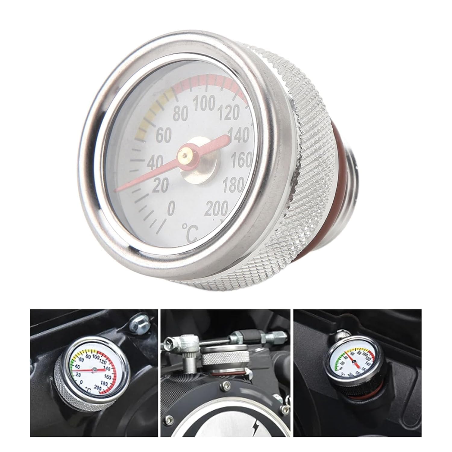 Jauge de Température d'huile de Moto M20 X 1.5 0-200 ℃, Jauge de Température d'huile Moteur