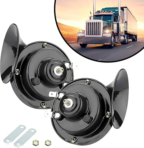 Kit de bocina de caracol de aire para modificación de automóvil, 2 piezas, accesorios de bocinas de ABS duraderos de 300 DB, universal de 12 V,
