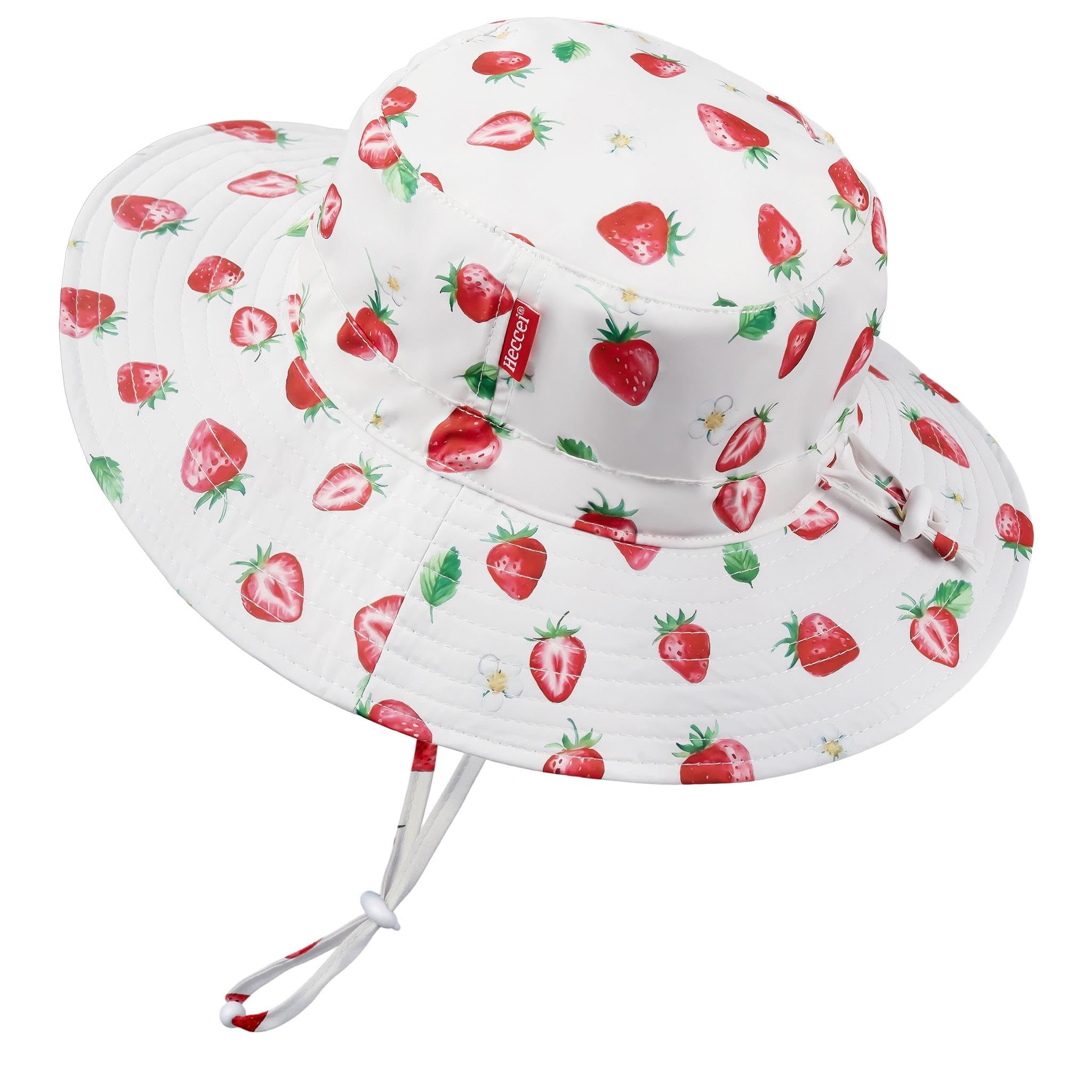 Toddler Baby Sun Hat, UPF 50+ Wide Brim Infant Bucket Hats for Kids 0-6Y