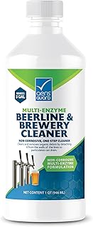 Multi-Enzyme Beer Line Cleaner Liquid - Enzymatic, Non-Corrosive, Removes Buildup - 1 Quart