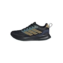 Adidas Unisex – Bambini RUNFALCON 5 Shoes Junior, Core Black, Khakireloved Teal, 38 EU