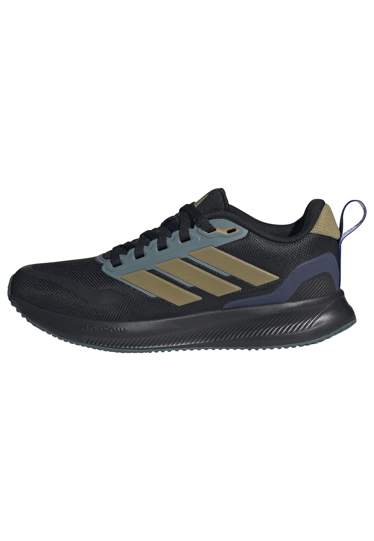 Adidas Boys Kids' Runfalcon Runners - Black/Khki/Tl - 5 (38)