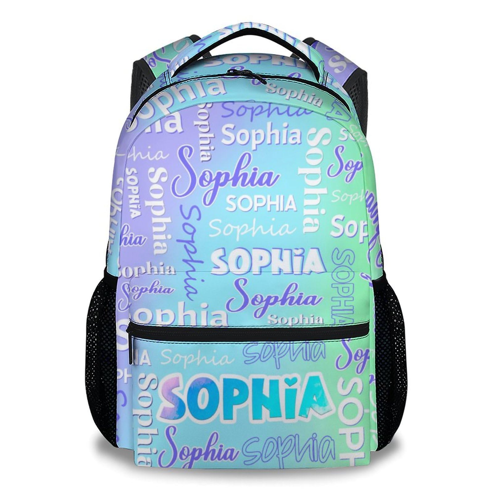 UNIKITTY Custom Backpack for Girls - Personalized Boys Schoolbag with Name - Kids Backpack for School - 17 Inch Girls Bookbag for Kindergarten