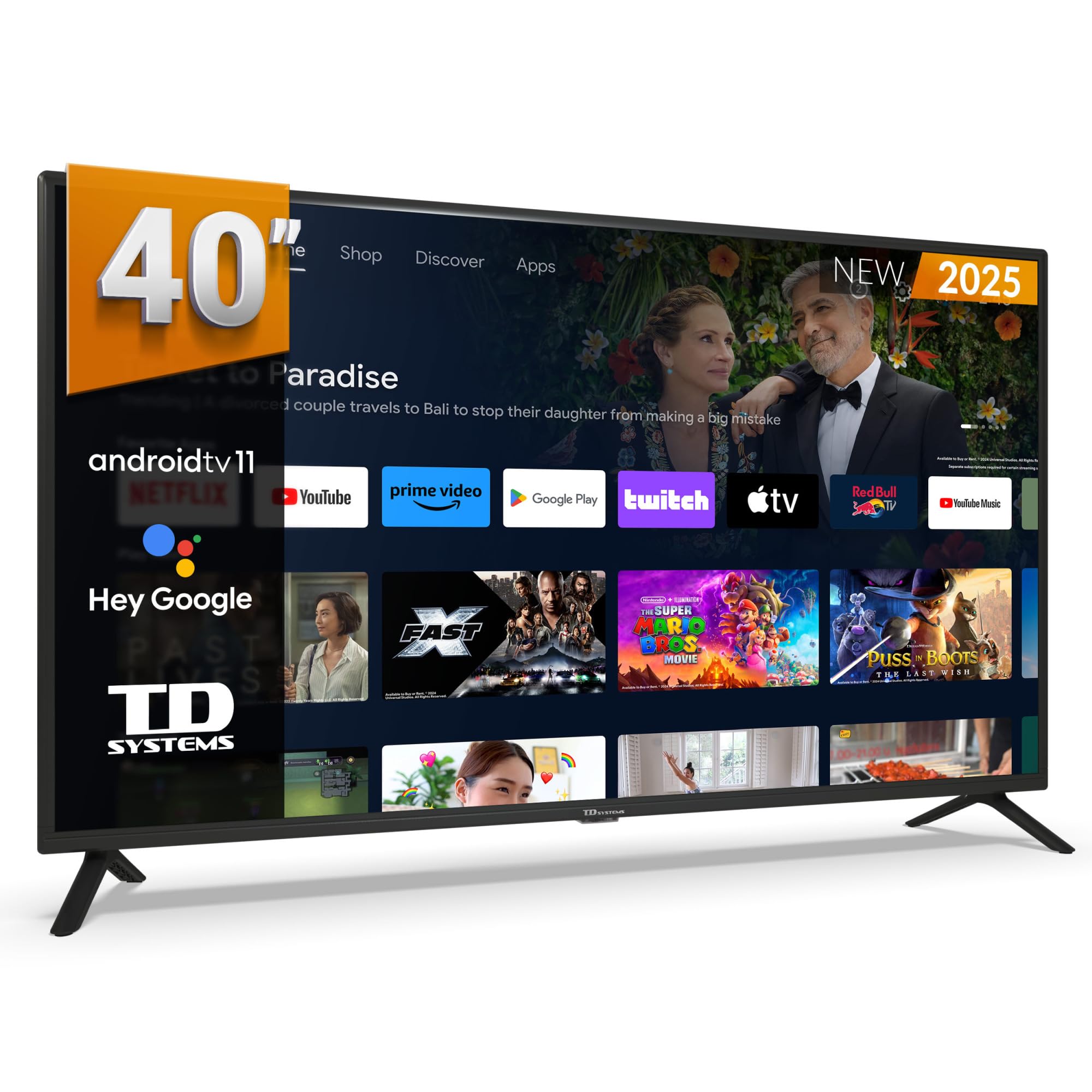 TD Systems - Televisor Pulgadas Smart TV Tizen QLED