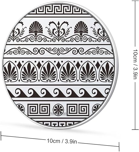 Miniatura 2 de Antique Greek Borders Wireless Charger Pad 10W Fast Charging Pad Compatible with iPhone 15 14 13 12 Series Samsung Galaxy Series