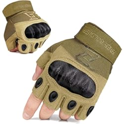 Deporvillage Guantes Ciclismo Guantes Moto Verano Hombre Guantes Tacticos Militares Combate para Deportes al Aire Libre, Escalada, Ciclismo, Bicicleta Montaña, MTB, Airsoft, Paintball, Senderismo, Acampada, Trabajo