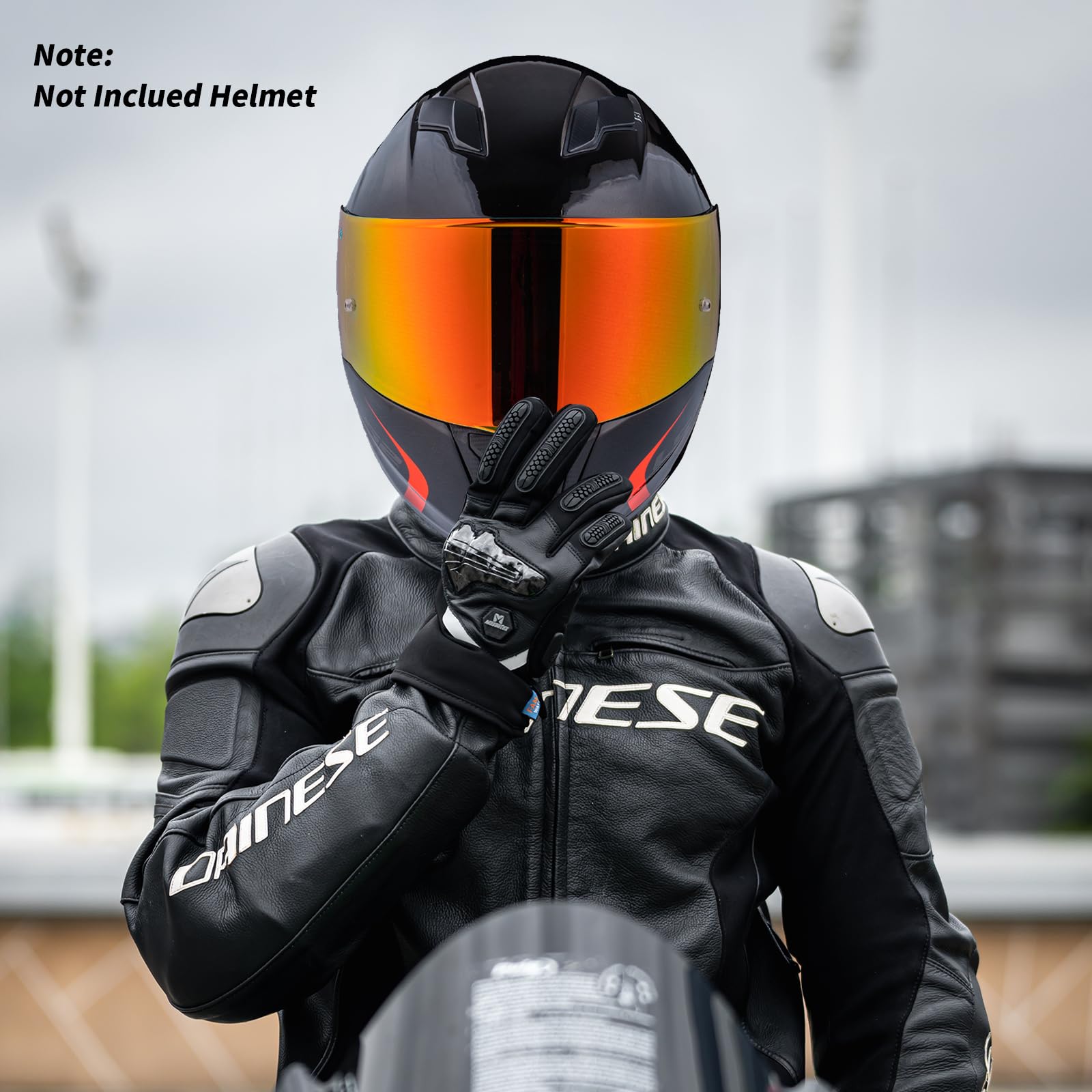 VCOROS Visera Casco Moto para FF328 FF353 FF800 | Visiera per Casco Integrale da Moto,Visera de Lente para Casco Protección contra Viento,Accesorios para Cascos de Moto