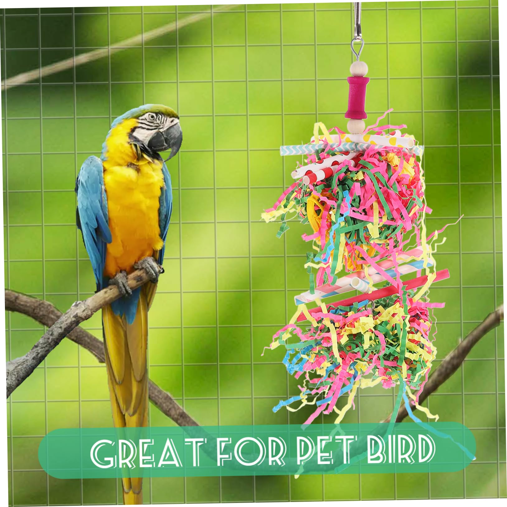 Beavorty 20stücke Spielzeug Bunte Kauspielzeuge Für Vögel Sicheres Und Langlebiges Kaumaterial Für Papageien Und Käfigvögel Spiel Und Beschäftigung Zufällige Farben