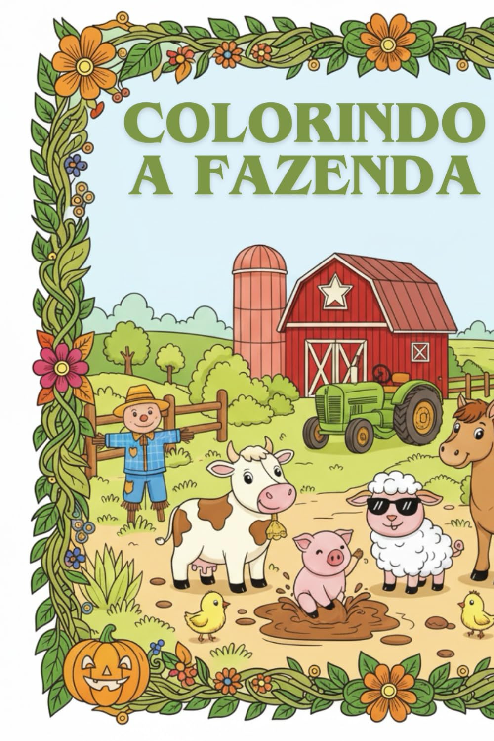 Colorindo a Alegria da Fazenda (75 páginas)