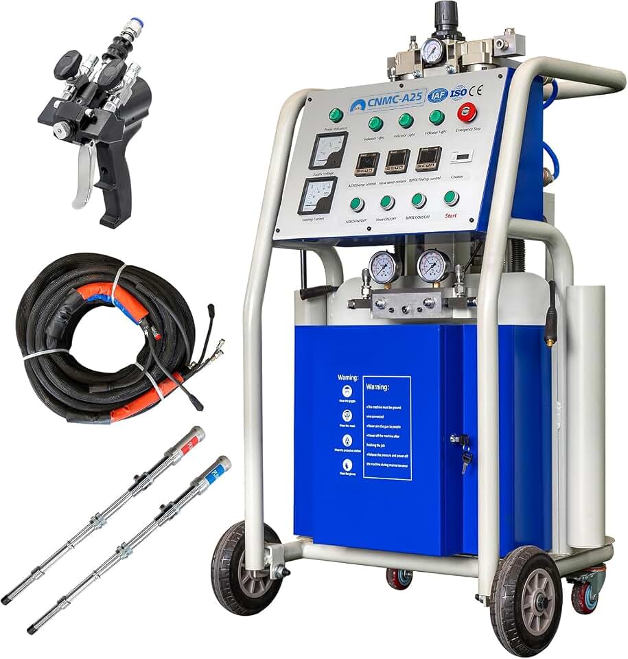 MMS 14KW Pneumatic Spray Machine 220V Foam Spraying Polyurea & Polyurethane Coating Sprayer for Waterproofing and Insulation Projects A25