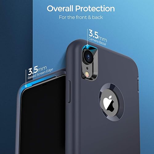 Miniatura 4 de ORIbox - Funda compatible con iPhone XS Max, acabado suave de silicona líquida exterior