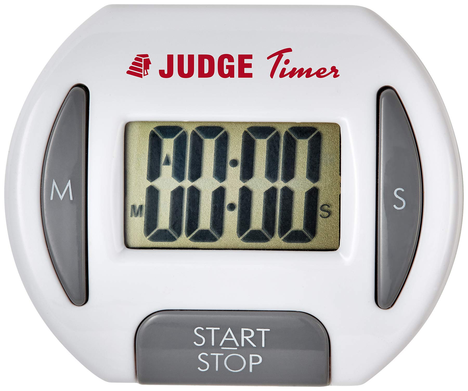 Judge White Digital Kitchen Timer With Lcd Display (Batteries Included)