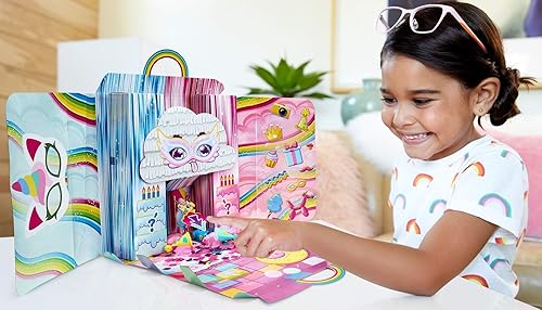 Miniatura 2 de Mattel Cloudees - Juego de fiesta de helado de cumpleaños para mascotas, juguetes temáticos de nube con masa moldeable y figuras ocultas sorpresa,