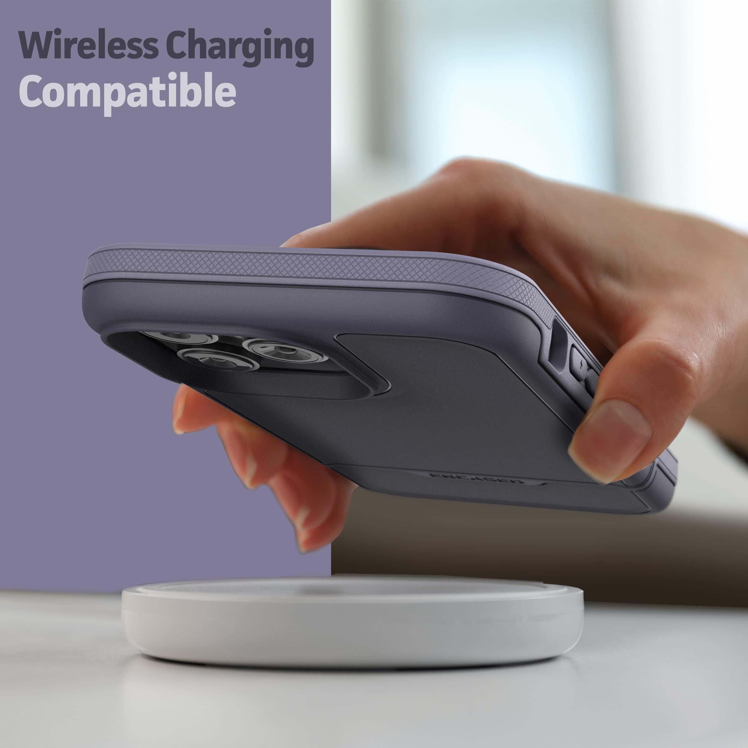 Coque IPhone 14 Pro Max Rebel Armor - Protection Chocs Renforcée - Avec Verre Trempé Inclus - Compatible MagSafe - Violet