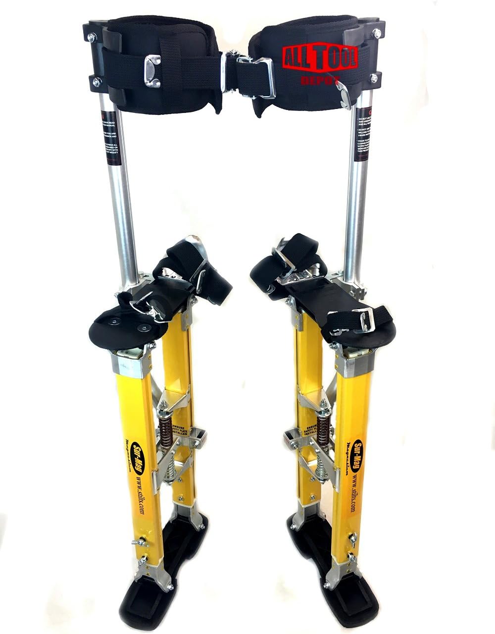 SurPro SP2 Quad Lock Magnesium Drywall Stilts 18-30in. (SUR-SP-1830MP)