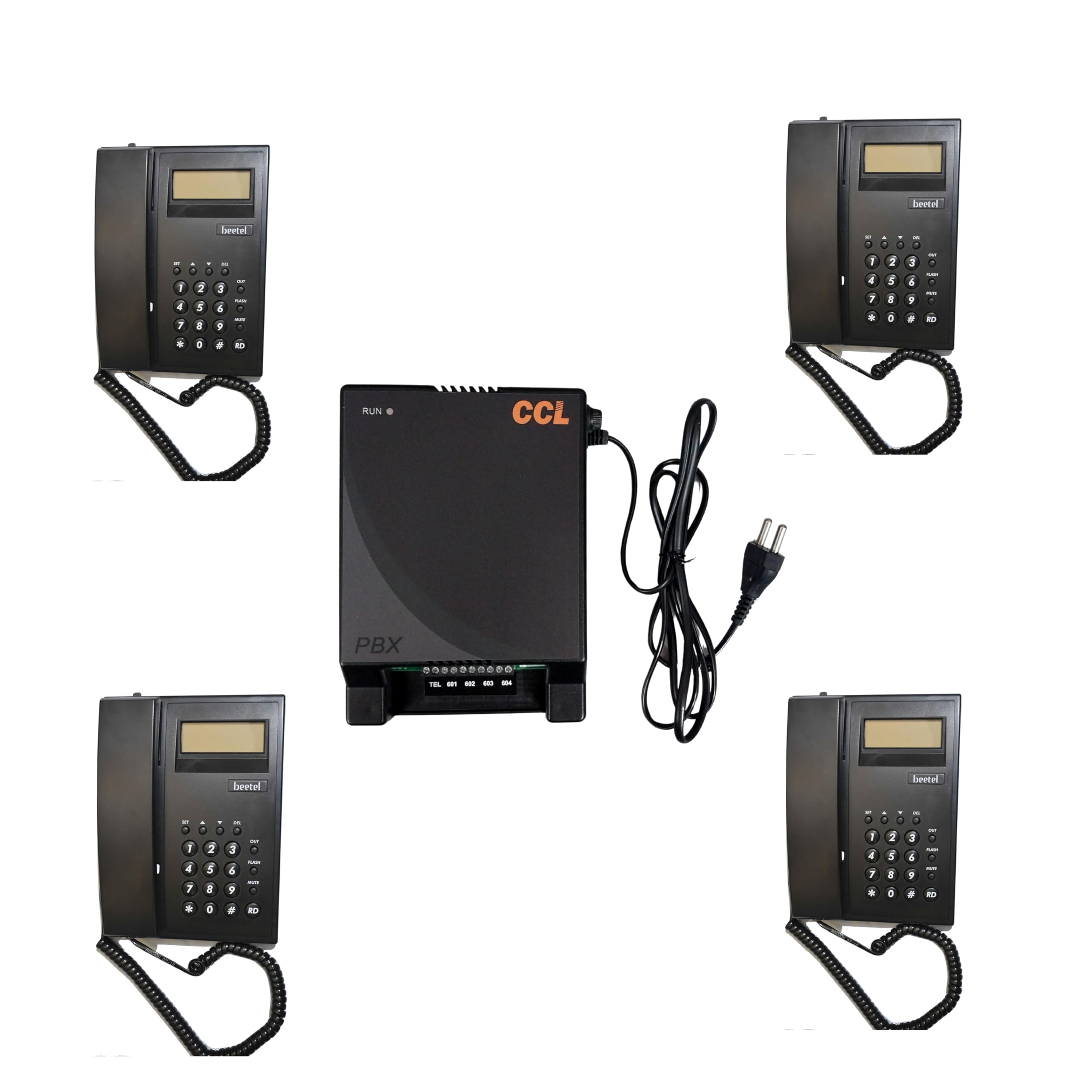 CCL104b EPABX Intercom System and Beetel C51 (4 Pcs) Telephones-image-27