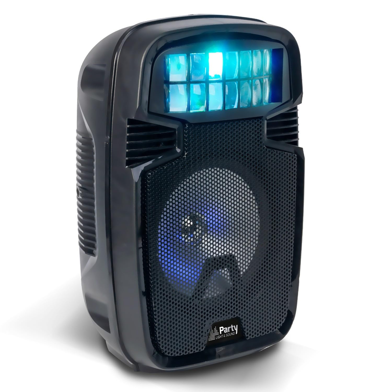 Enceinte Sono Portable Autonome 8"/20CM 300W - USB/SD/BT/AUX/Echo - avec Effet Derby - PARTY-8COMBI