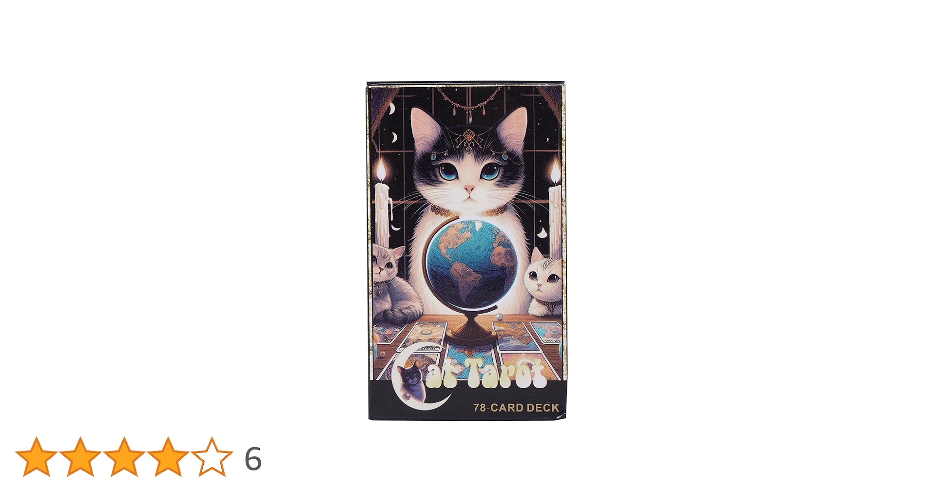 Amazon.co.jp: 猫のタロットカードデッキ、78枚のタロットカード