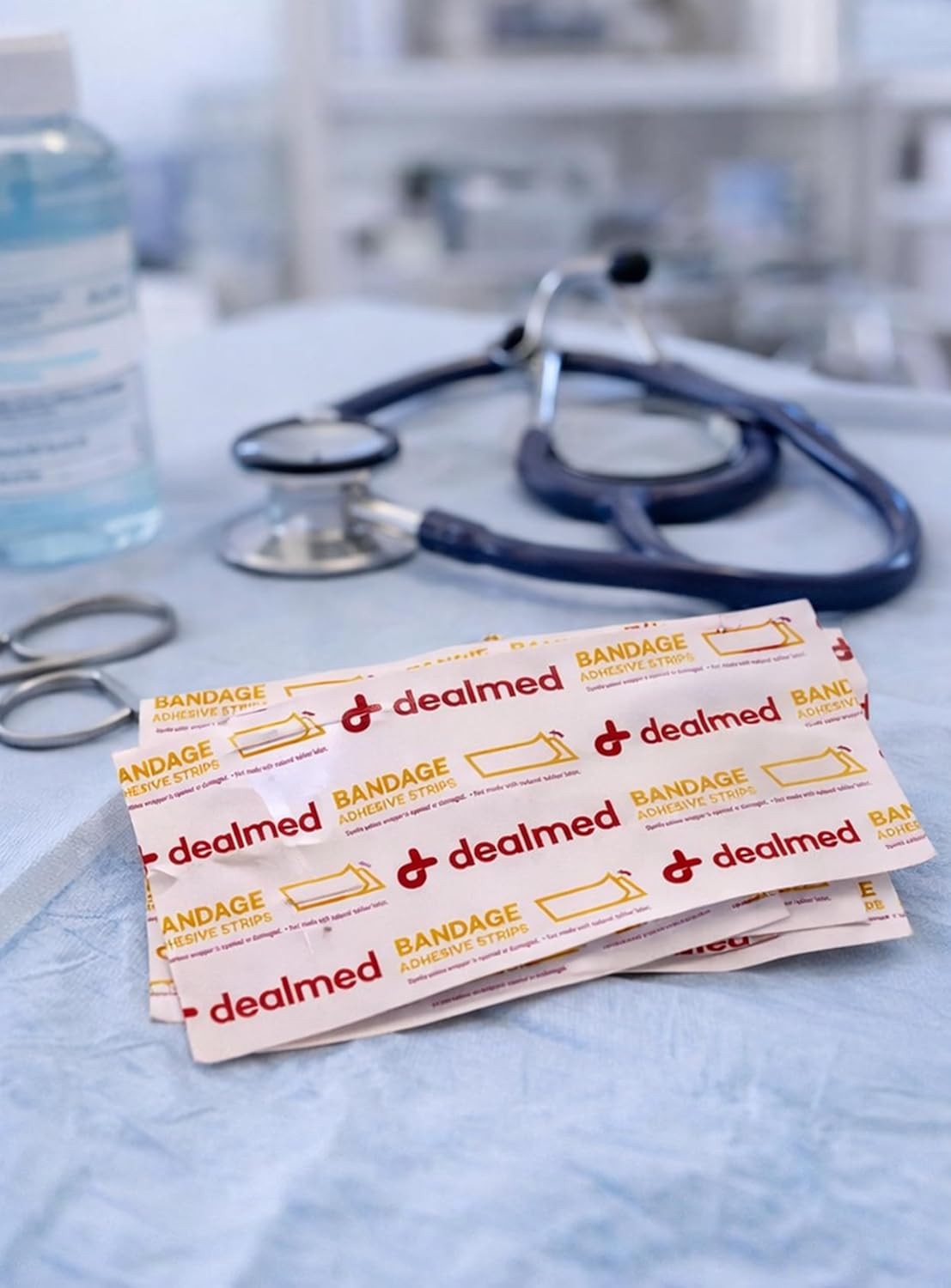 Dealmed Sterile Flexible Fabric Adhesive Bandages – 1x3 Inch (720 ct.) Breathable First Aid Strip Pack - Soft Stretch Wound Patch for Medical, Emergency Kits & Clinic, 15/Box (Pack of 48)
