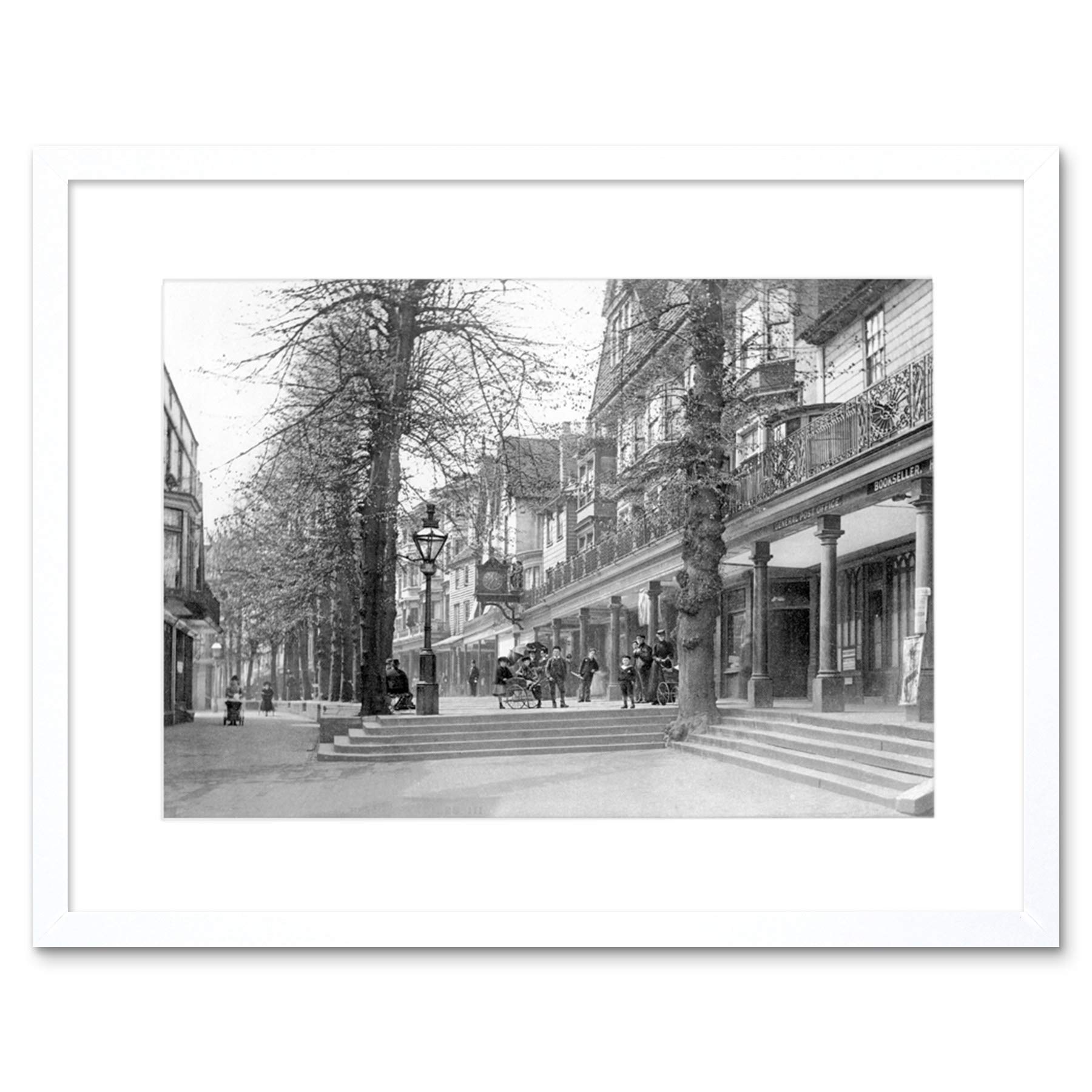 Wee Blue Coo Vintage Photo Tunbridge Wells Pantiles England Framed Wall Art Print
