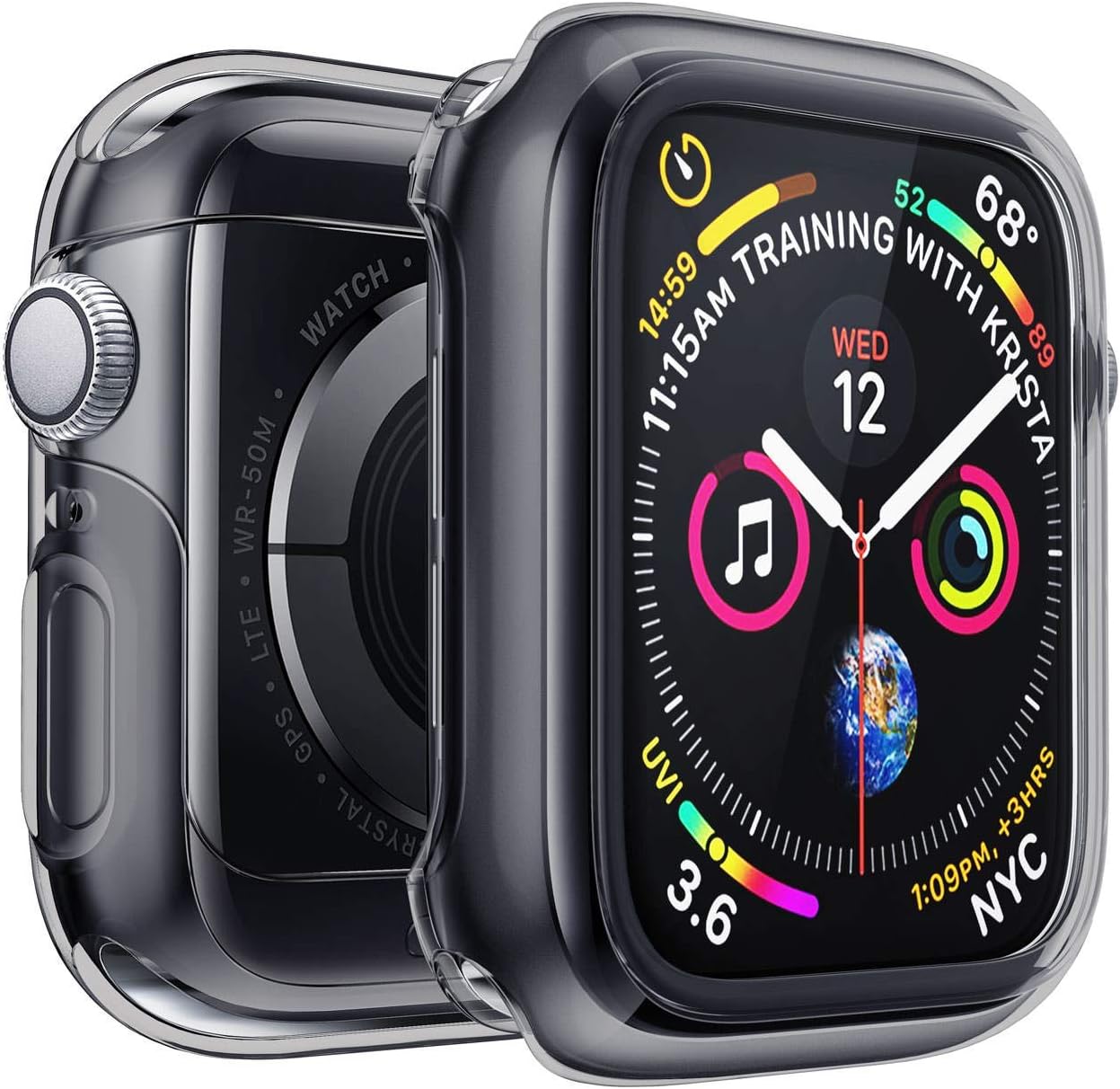 Penom Case for Apple Watch Screen Protector Series 3 2 1 42mm, Ultra Thin Clear iWatch 42mm Screen Protector with Full Protection TPU Cover