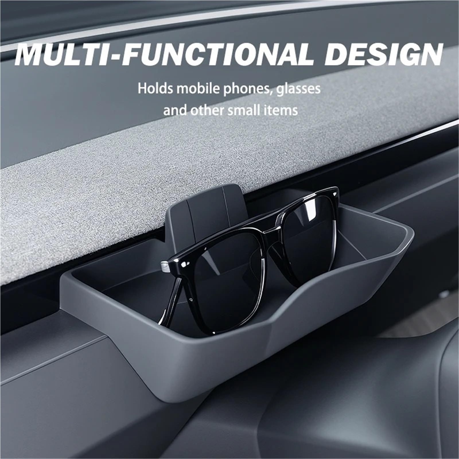 Accesorios Coche Porta Smartphone per Supporto per Telefono per Auto Presa d'Aria Vassoio portaoggetti per Occhiali in Silicone Presa d'Aria Staffa per Supporto Telefono