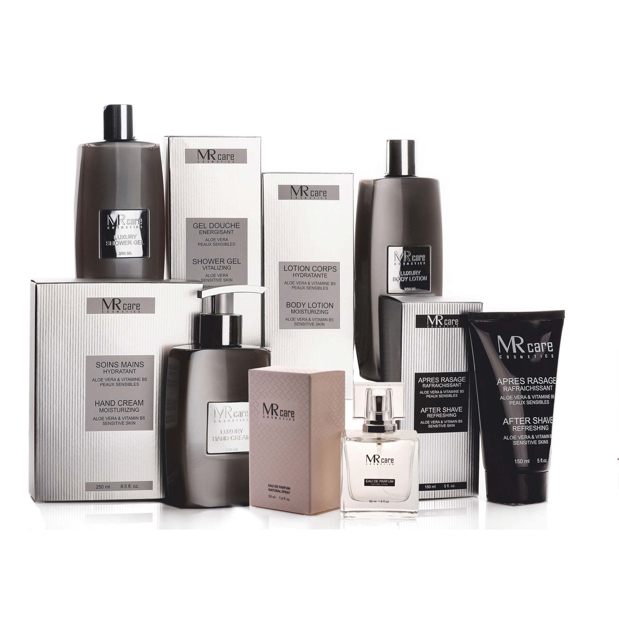 Beauty Set Rosé luksusowy zestaw do pielęgnacji z balsamem do ciała, żelem pod prysznic, kremem do rąk i wodą perfumowaną, pielęgnacją skóry