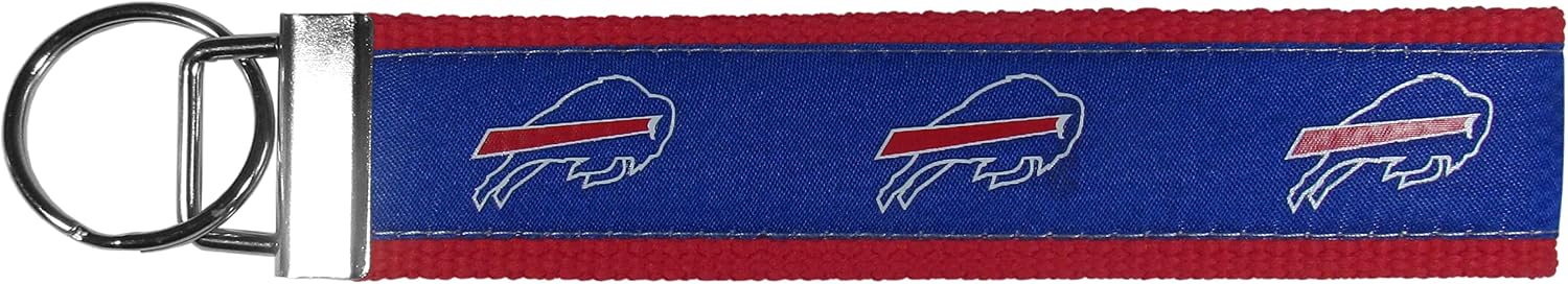 Siskiyou Sports NFL Buffalo Bills Woven Wristlet Key Chain, One Size, Team Colors