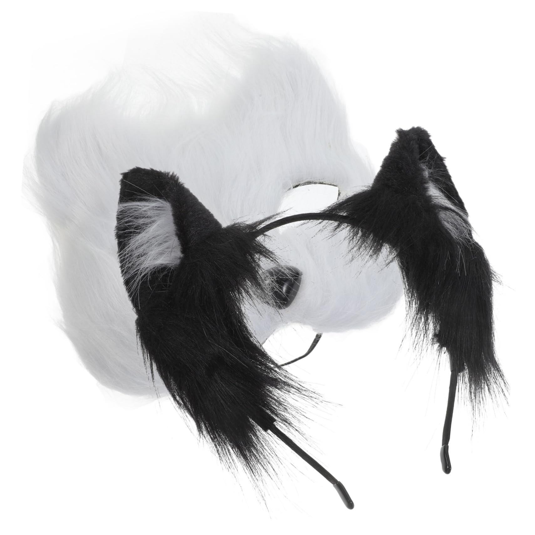 VINTORKY Fox Mask Headband Set 2pcs Half Mask Hairband Comfortable Fit Ideal for Masquerade Dance Shows