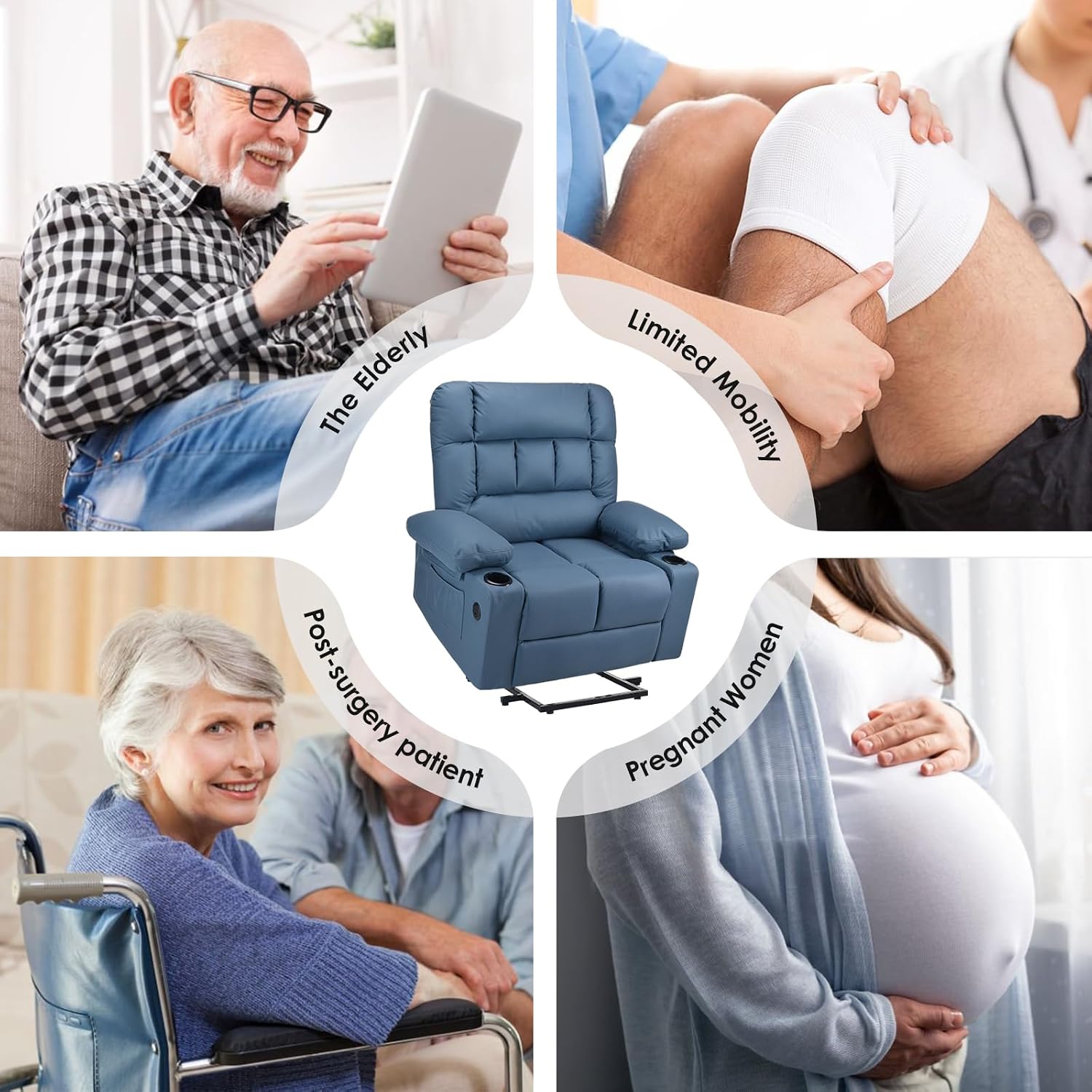 Target users for the Soohow Power Lift Recliner Chair