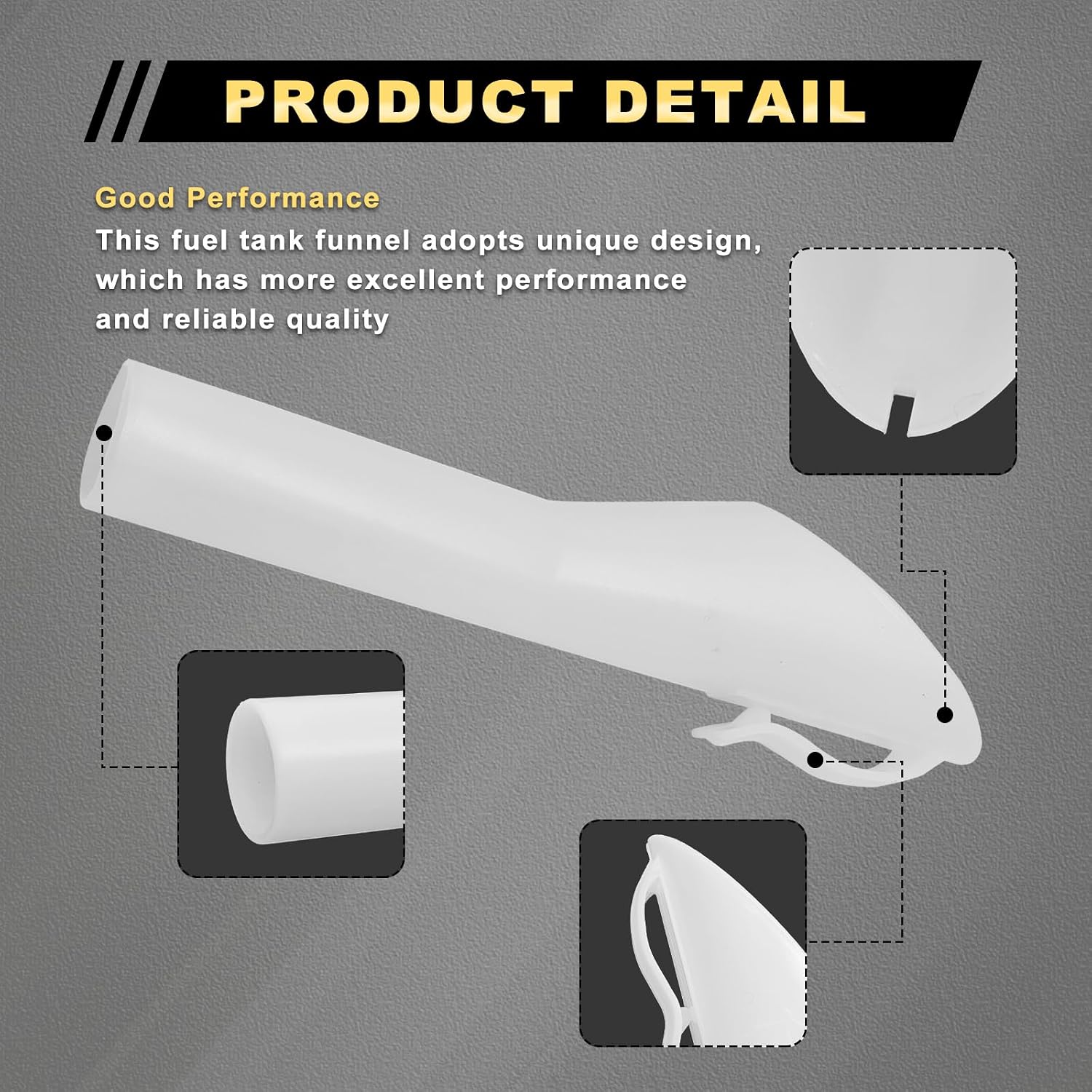 2PCS Fuel Filler Gas Tank Funnel Tube Compatible with Ford Focus F150 Mercury Lincoln for Mercury Mountaineer Mariner Milan Fuel Tank Tube Neck Sleeve, Replace 8U5A17B068AD 8U5Z17B068A 8U5Z17B068B