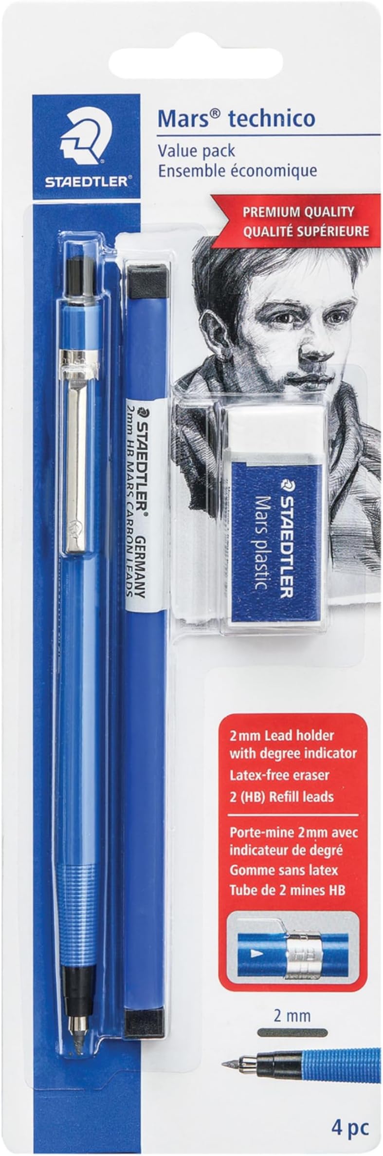 Mars Technical Mechanical Pencil Set, 780SBK,Blue