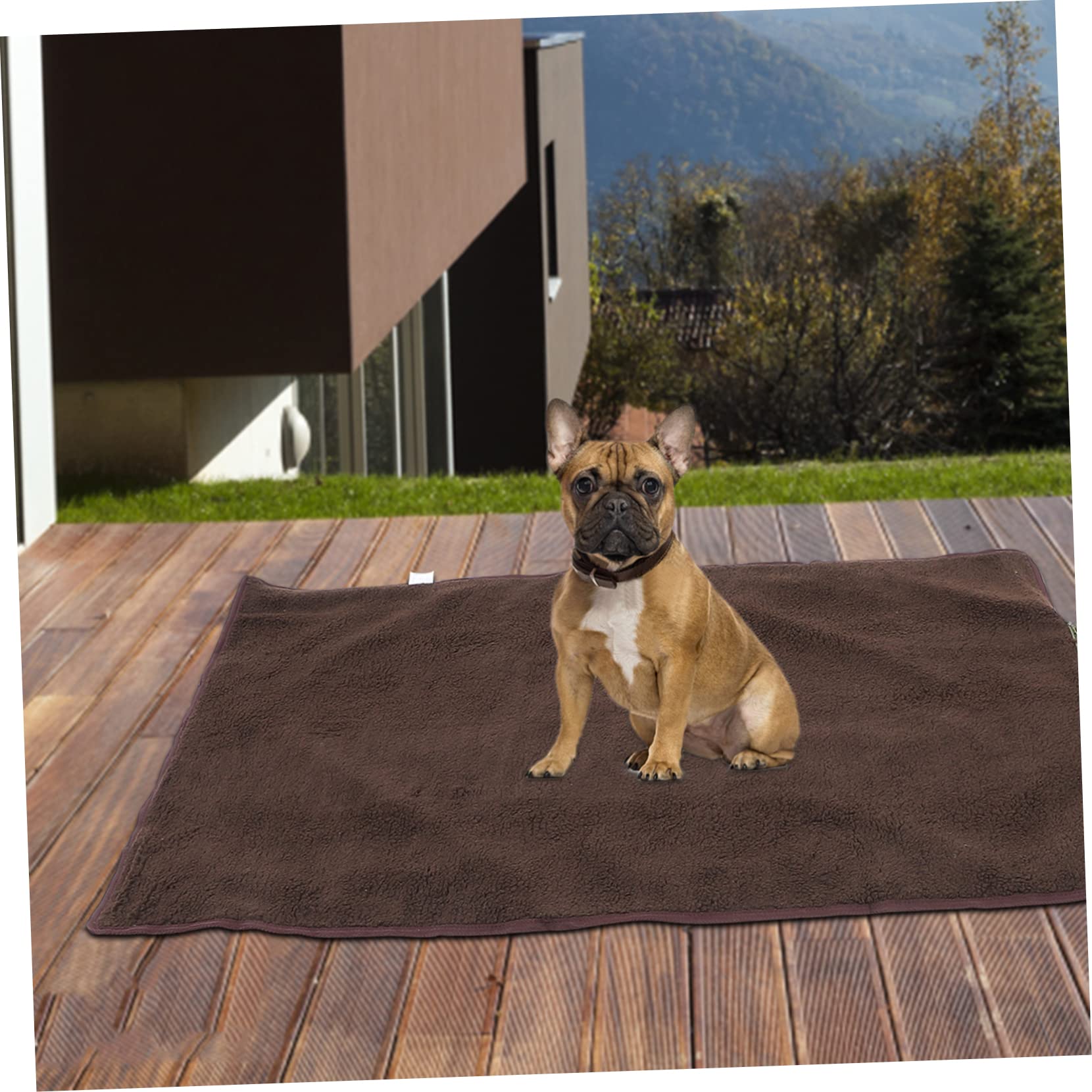 TOYANDONA Faltbare Haustierdecke aus Wolle Leichte und Portable Hundematte für Katzen und Hunde zum Schutz vor Schmutz für Outdoor Einsätze